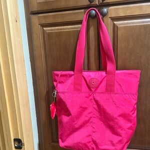 Kipling Vibrant Pink Tote